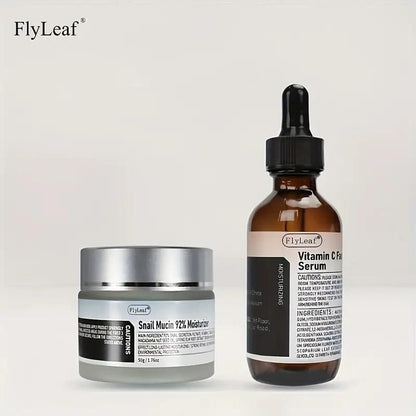 विटामिन सी सीरम तेल और स्नेल म्यूसिन क्रीम 30ml प्रत्येक कॉम्बो